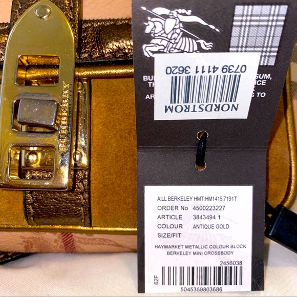 Burberry metallic Berkeley crossbody bag - Picture 6 of 9